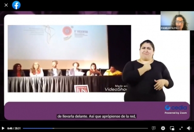 Captura de pantalla de la transmisión