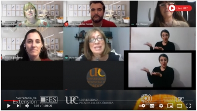 Captura de pantalla del webinar