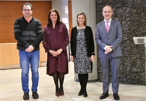 De izquierda a derecha: Tiberio Feliz, Isabel Calzas, Ángeles González y Ricardo Mairal 