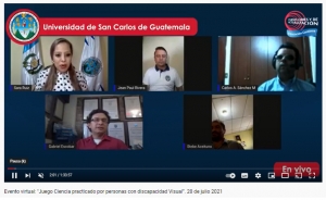 Evento virtual: &quot;Juego Ciencia practicado por personas con discapacidad Visual”