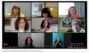 Conversatorio “La alfabetización en español escrito en las personas sordas. Estrategias, abordajes y dilemas de una temática compleja”