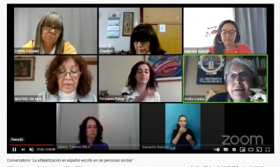 Conversatorio “La alfabetización en español escrito en las personas sordas. Estrategias, abordajes y dilemas de una temática compleja”