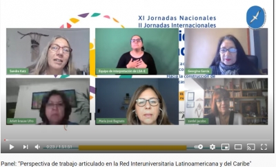 Captura de pantalla del Webinar