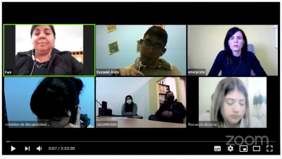 Captura de pantalla del webinar