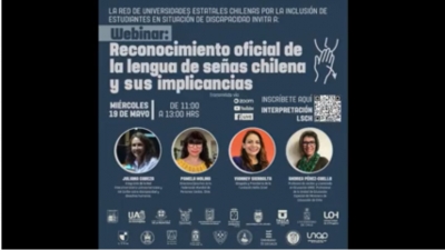 Captura de pantalla del Webinar