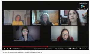 V Jornada de Sensibilización, Educación e Inclusión en el Nivel Superior de la Enseñanza. IES Nº 28 “Olga Cossettini”.