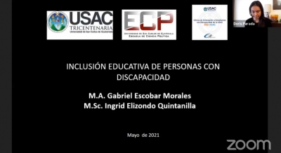 Captura de pantalla del webinar