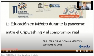 Cátedra UNESCO: &quot;Tecnologías de Apoyo para la Inclusión Educativa&quot; Mesa de Diálogo: Nuevas formas de exclusión