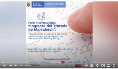 Captura de pantalla del webinar