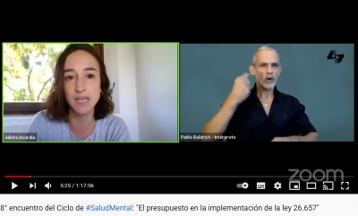 Captura de pantalla del webinar