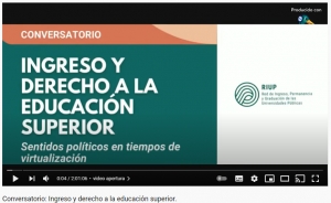 Captura de pantalla de la transmisión del webinar