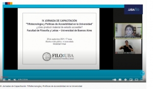 IV Jornada de capacitación: &quot;Tiflotecnología y Políticas de Accesibilidad en la Universidad”. Facultad de Filosofía y Letras, Universidad Nacional de Buenos Aires.