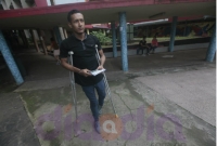 Julio Sánchez, persona con discapacidad física.