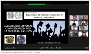 Coloquio Internacional - Educación Inclusiva. 1 y 2da jornada - 10 /11 de agosto Facultad de Psicología UMSNH - Oficial