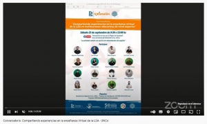 Conversatorio: Compartiendo experiencias en la enseñanza Virtual de la LSA - UNIV NAC Comahue