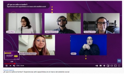 “¿El que no salte es tombo?” Experiencias anti capacitistas en el marco del estallido social. 17 de junio, Observatorio de Inclusión Educativa para Personas con discapacidad